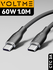Кабель 1м 3A 60W Voltme PowerLink Rugg CTC USB Type-C - Type C, п...