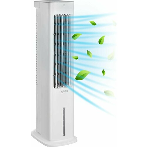 Испарительный охладитель воздуха Igenix IG9706 с дистанционным управлением и светодиодным дисплеем 3 скорости с функцией колебаний таймер на 7 часов на 5 литров 3900000₽