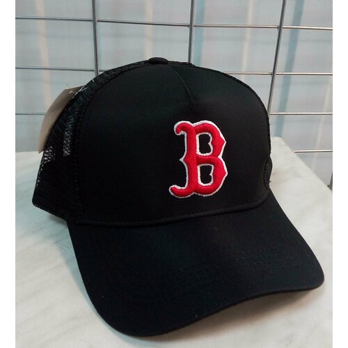 Для бейсбола Бостон кепка бейсбольного клуба BOSTON RED SOX (США ) бейсболка летняя в сеточку черная