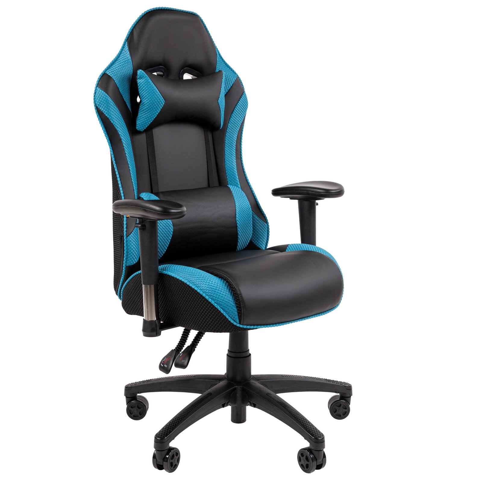 фото Игровое компьютерное кресло CHAIRMAN CH43, экокожа, черный/бирюзовый