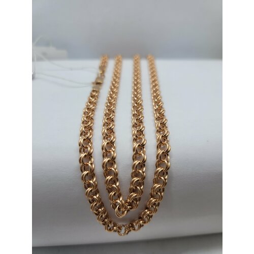 Цепь Костромской цепевязальный завод, красное золото, 585 проба, длина 55 см, средний вес 9.22 г