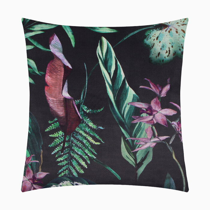 фото Декоративная наволочка ЭтельTropical night 45 х 45 см, полиэстер, велюр