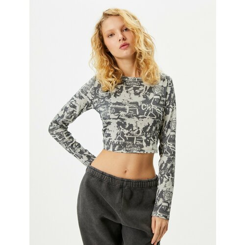 фото Лонгслив koton, размер xl, серый