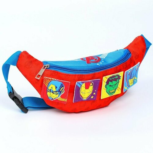 фото Сумка поясная marvel, красный