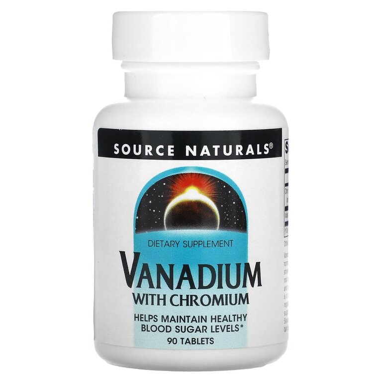 Vanadium with Chromium (Ванадий с хромом) 90 таблеток (Source Naturals)