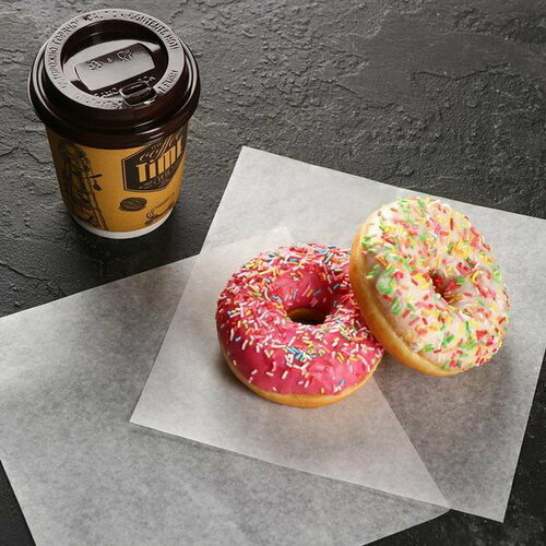 Бумага парафинированная, без печати, в листах, 0.18 x 0.18 м, 200 шт.