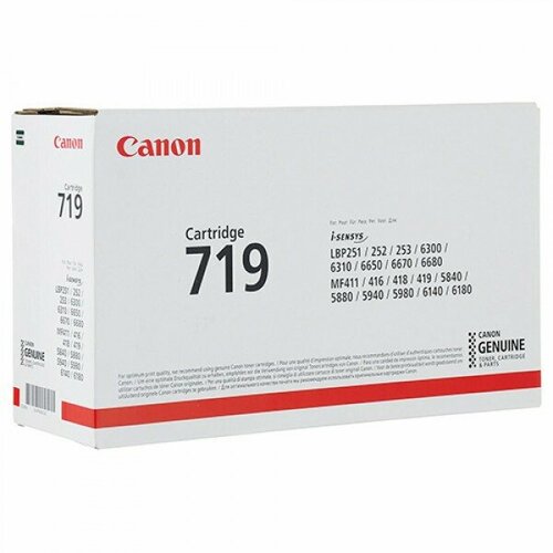 Canon 719 / 3479B002 тонер-картридж оригинальный чип canon cartridge 719 для lbp 251 252 253 6300 6310 6650 6670 6680 mf411 416 418 419 5840 5880 5940 5980 6140 6180 master 2 1k