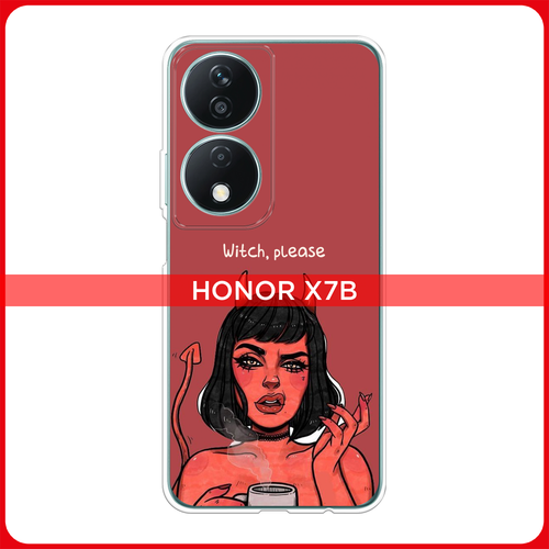 Силиконовый чехол на Honor X7B / Хонор X7B Evil Girl силиконовый чехол на honor x7b хонор x7b cute girl collage прозрачный