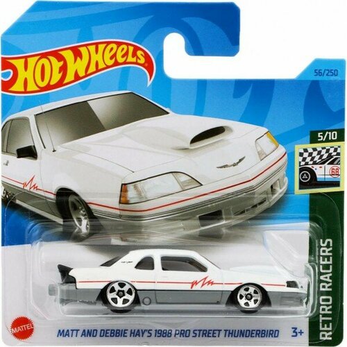 Машинка Mattel Hot Wheels 1988 Pro Street Thunderbird, арт. HKH05 (5785) (056 из 250) hot wheels гоночные машинки книжка игра с волшебным мелком