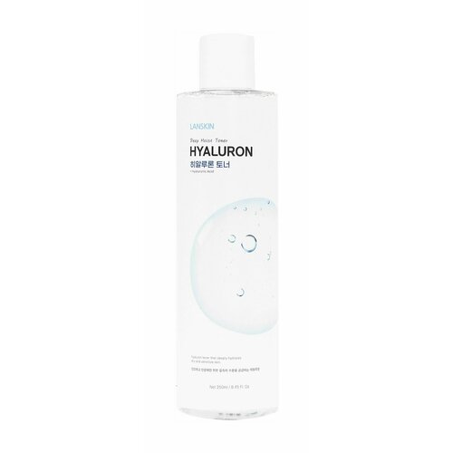 Глубоко увлажняющий тонер для лица с гиалуроновой кислотой / Lanskin Hyaluron Deep Moist Toner глубоко увлажняющий тонер для лица lanskin с гиалуроновой кислотой 250мл