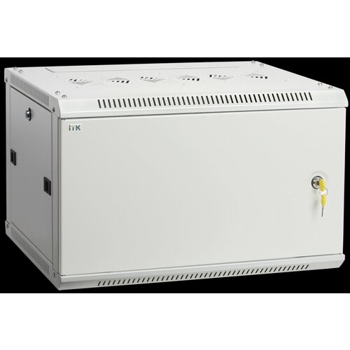 IEK ITK Шкаф LINEA W 12U 600x450 мм дверь металл, RAL7035 LWR3-12U64-MF