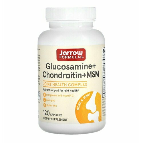 Глюкозамин + хондроитином + МСМ, 120 капсул