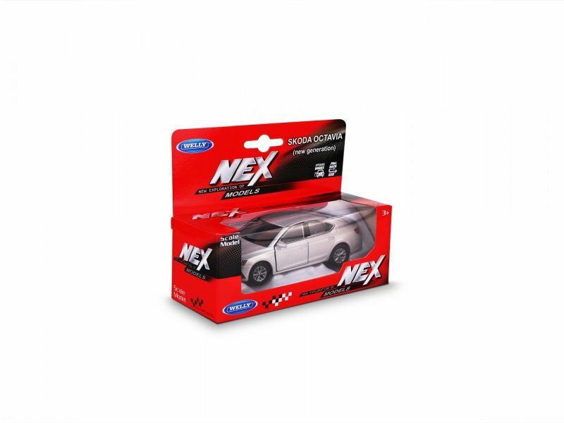 Машинка Welly 1:38 SKODA OCTAVIA IV цвета в ассортименте - фото №5