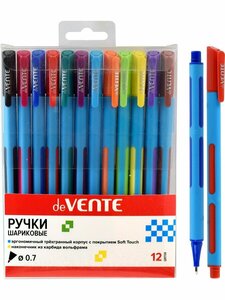 Цветные ручки шариковые эстетичные разноцветные 12 цветов