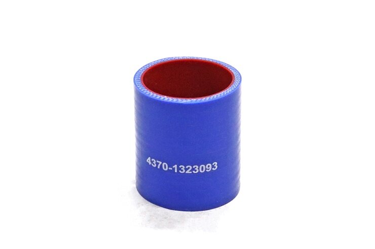 Патрубок охладителя наддувочного воздуха МАЗ, силикон, синий, армир. L67мм, d53мм. (HH039)