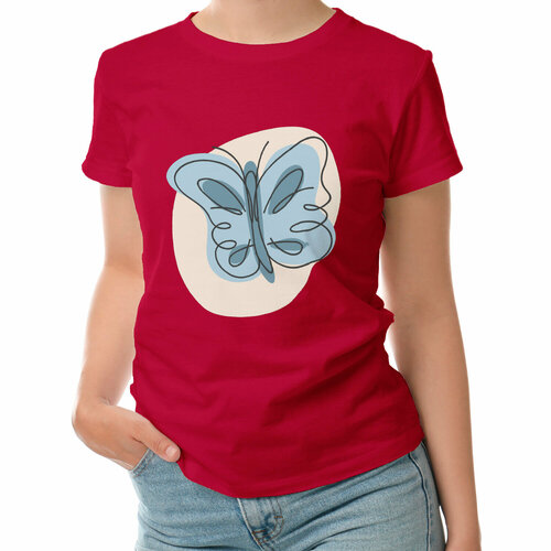 фото Футболка roly, размер l, красный