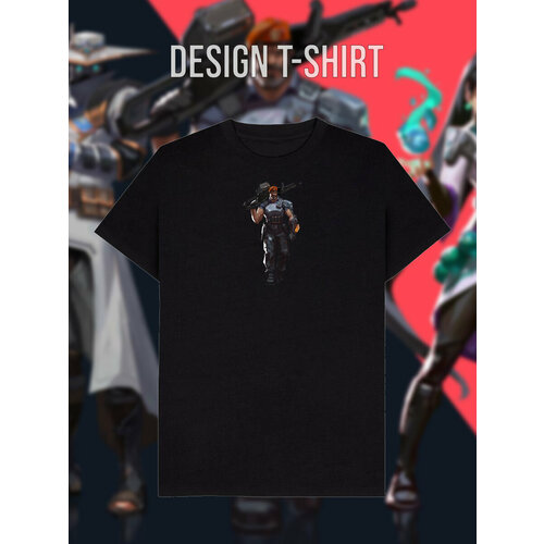 фото Футболка, размер 48, черный design t-shirt