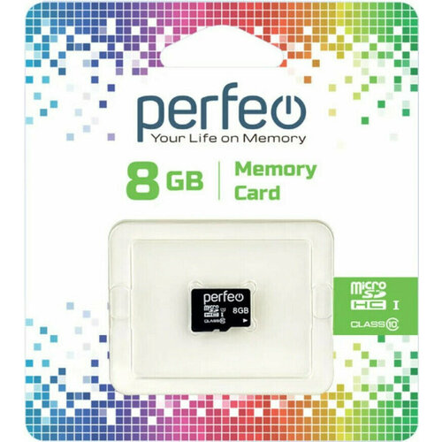 Карта памяти Карта памяти Perfeo microSD 8GB High-Capacity (Class 10) w/o Adapter карта памяти microsd high capacity perfeo без адаптера 16 gb