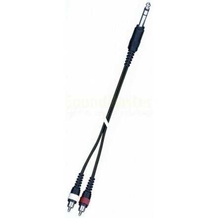 Кабель аудио 1xJack - 2xRCA QUIK LOK SX12-3K 3.0m