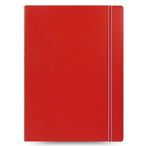 Тетрадь Filofax CLASSIC BRIGHT 115023 A4 PU 56л линейка съемные листы спираль двойная красный