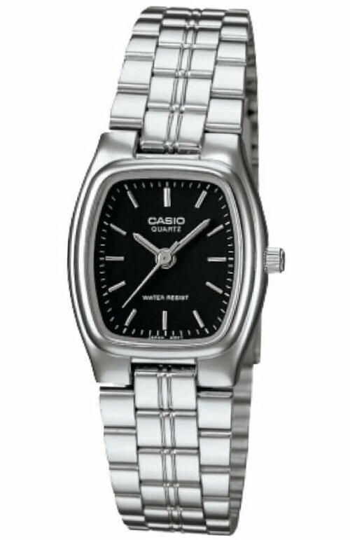 Наручные часы CASIO, черный, серебряный