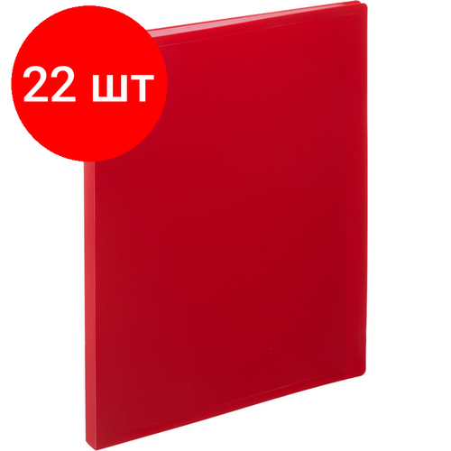 Комплект 22 штук, Папка файловая 20 ATTACHE 055-20Е красный комплект 30 штук папка файловая 20 attache 055 20е красный