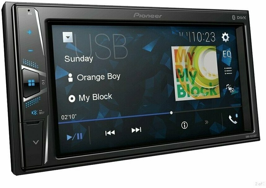 Автомагнитола Pioneer DMH-G225BT 2DIN 4x50Вт 6.2" ПДУ RDS