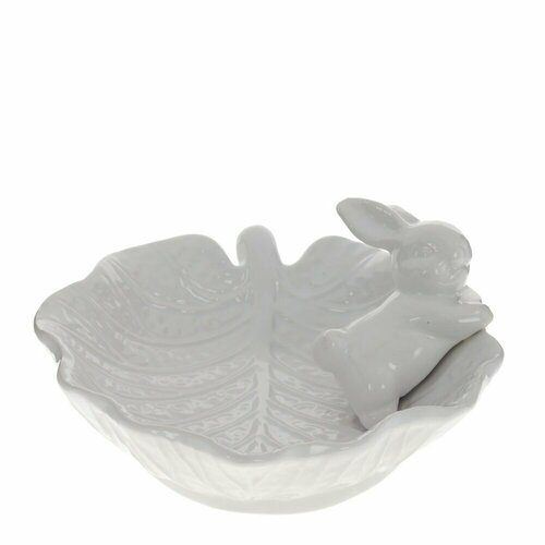 Блюдо сервировочное с кроликом, 20х19х8 см