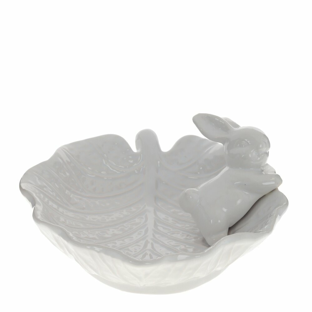 фото Блюдо сервировочное с кроликом, 20х19х8 см