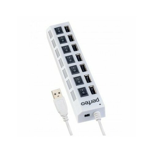 Perfeo Контроллер USB-HUB 7 Port PF-H033 White белый PF C3224 68700₽