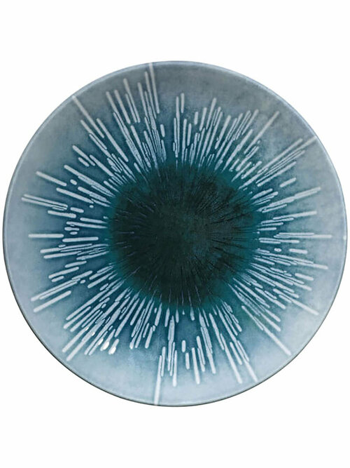 Тарелка мелкая KUTAHYA Nanocream Blue круглая, 21 см