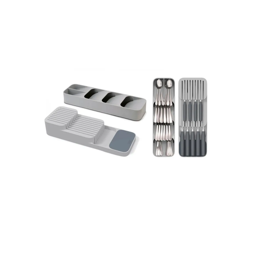 Подставка для столовых приборов/ Набор органайзеров для столовых приборов/ Органайзер для кухни/ Вкладыш в кухонный ящик/ 2 шт.