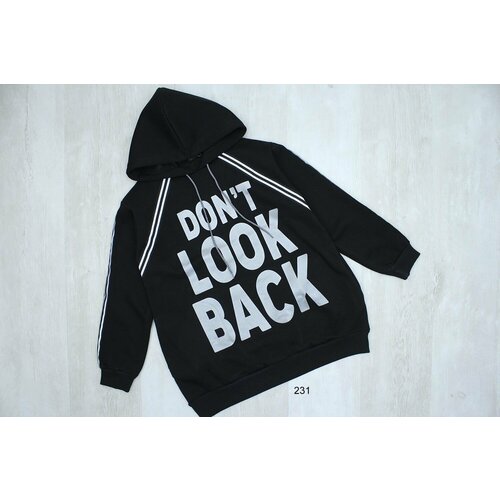 фото Худи , размер 14 лет, черный нет бренда