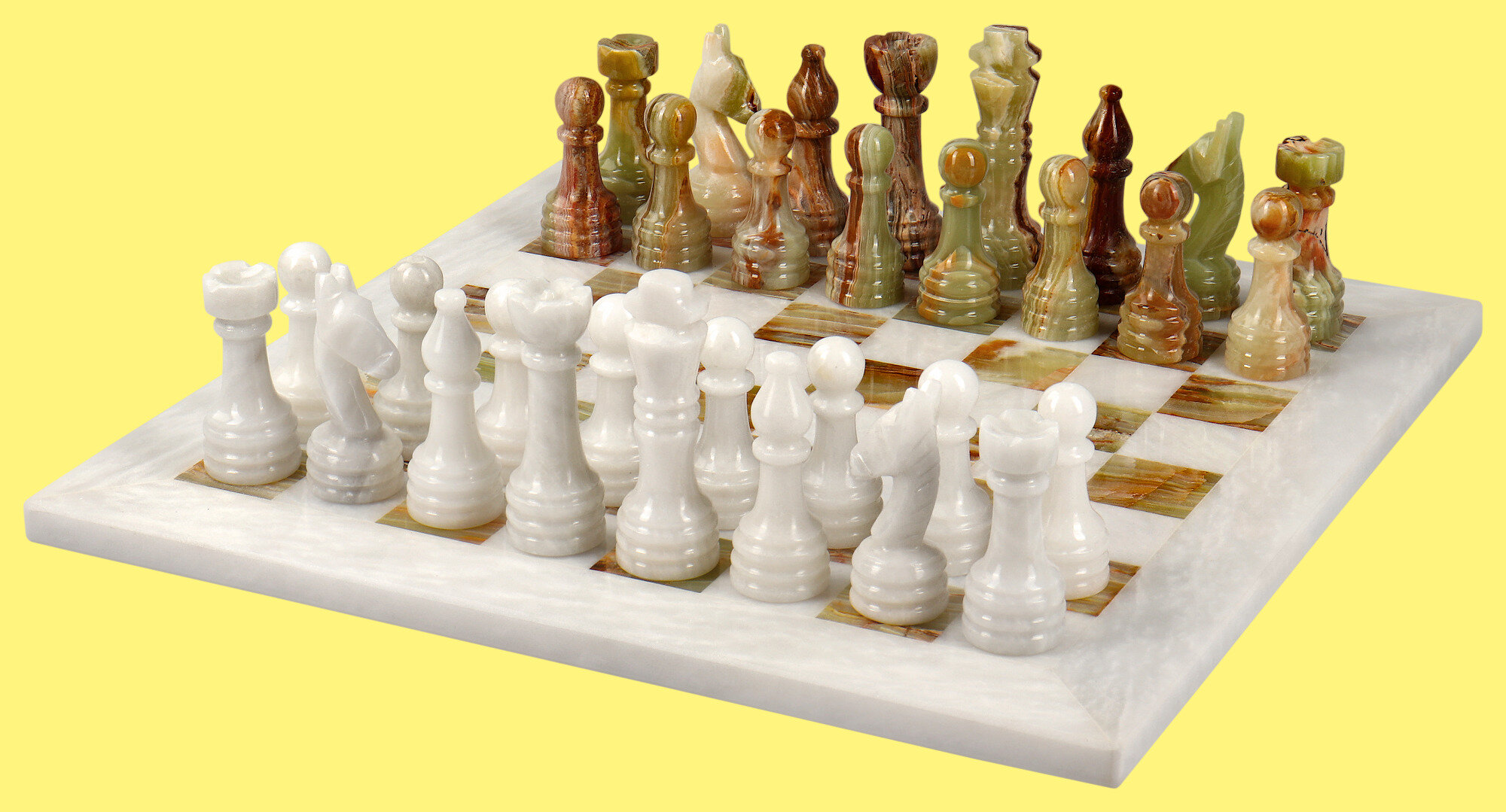 Шахматы Скала (оникс и мрамор, 31 на 31 см)