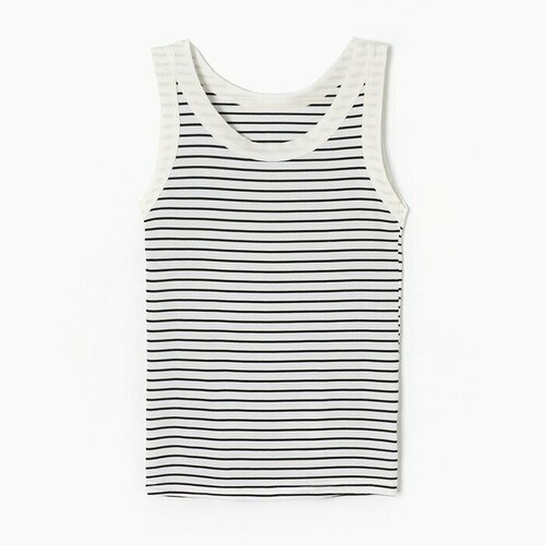 фото Майка mist, размер m, белый, черный