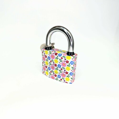 Замок навесной 63 мм, с принтом