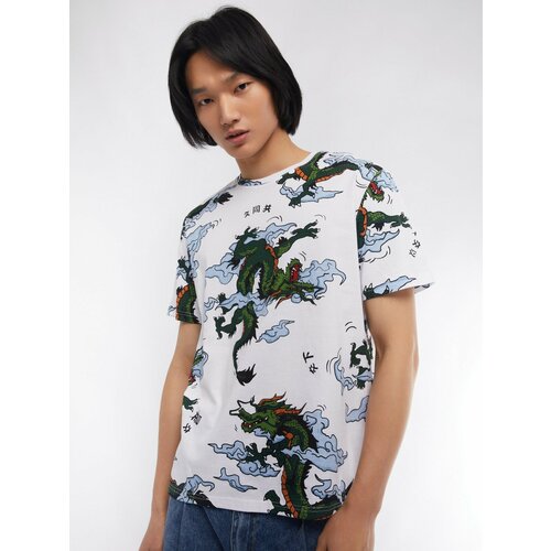 фото Футболка zolla, размер l, белый