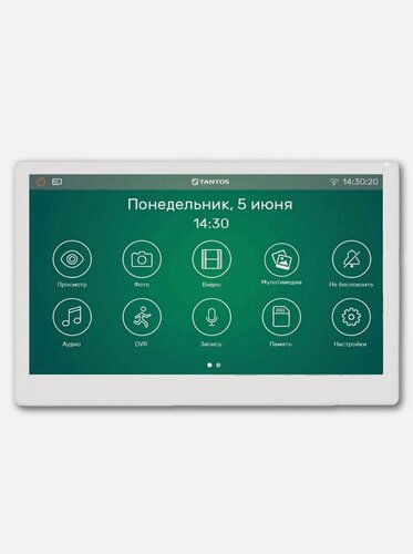 Изображение товара Tantos Stark HD SE Tuya (белый) многофункциональный монитор с Wi-Fi