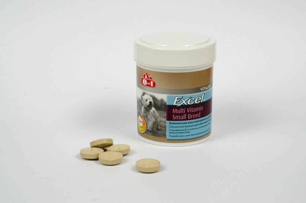 8in1 Excel Small breed Multi Vitamin Мультивитамины для собак мелких пород - 70 таблеток — фото 1