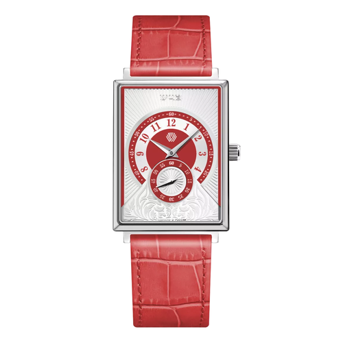 фото Наручные часы учз наручные часы учз vintage 3089l-4, серебряный, красный