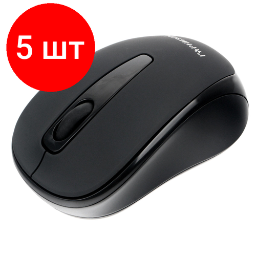 комплект 8 штук мышь компьютерная гарнизон gm 220 usb черный 1000dpi 16881 Комплект 5 штук, Мышь компьютерная Гарнизон GMW-450, WLS, черный, 1000dpi (18836)