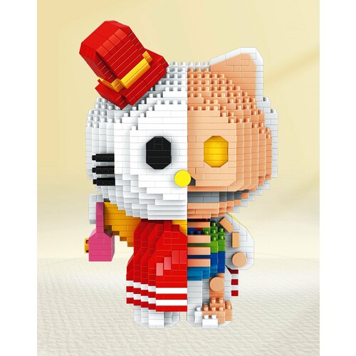 Конструктор 3Д из миниблоков DAIA Hello Kitty, 1565 деталей - DI668-138