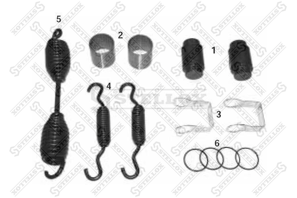 Р к торм. колодки 6x штампованный суппорт Stellox 85-10804-SX