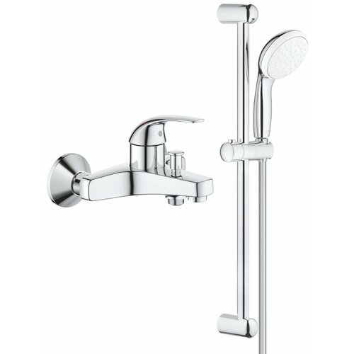 Смеситель для ванны Grohe BauCurve 23599000 + 27924001