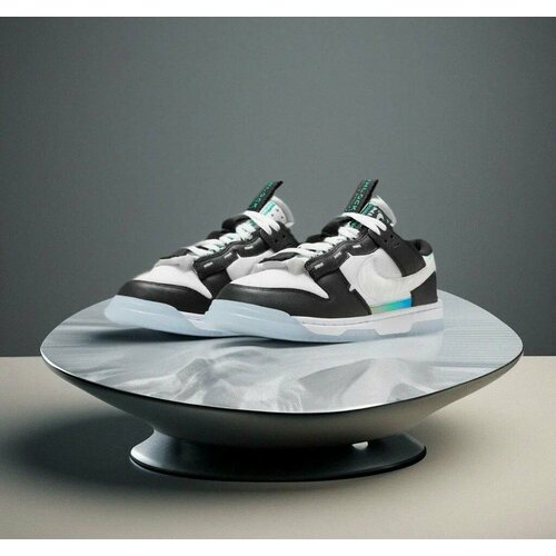 Кроссовки NIKE Dunk, размер 42, серый, голубой