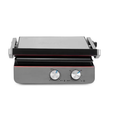 Электрогриль DOMFY Metal DSM-EG502 черный и серебристый 942400₽