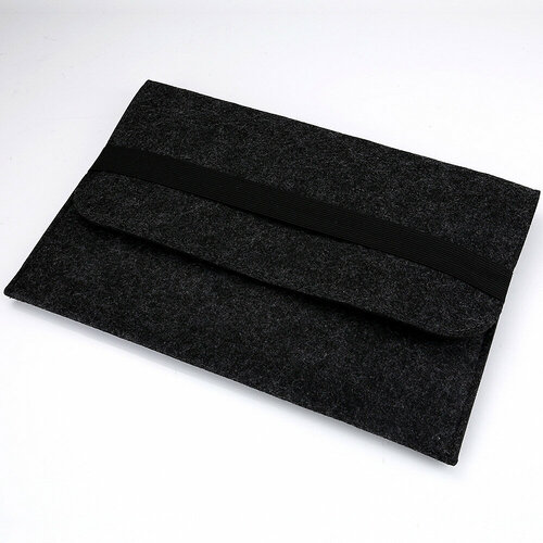 чехол конверт войлочный для ноутбука 13 14 дюймов размер 36 24 2 см фиолетовый Чехол-конверт войлочный для ноутбука 13-14 дюймов, размер 36-24-2 см, черный