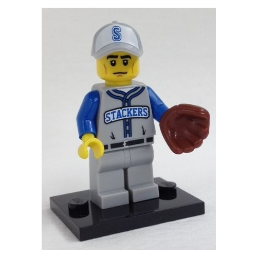 Минифигурка LEGO 71001 Baseball Fielder col10-13 1 1 wooden the walking dead negan lucille baseball bat barbed wire baseball bat