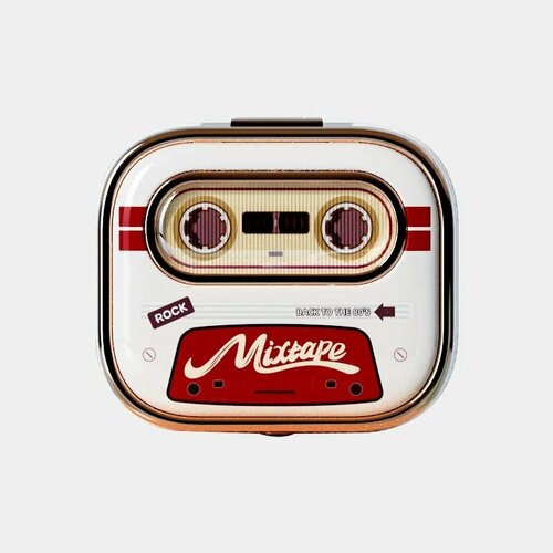 Беспроводные наушники Rock Retro Style TWS Earphone Retro Mix Tape бежевый