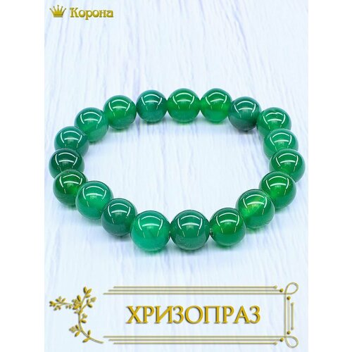 Браслет хризопраз размер 16 см зеленый 400₽